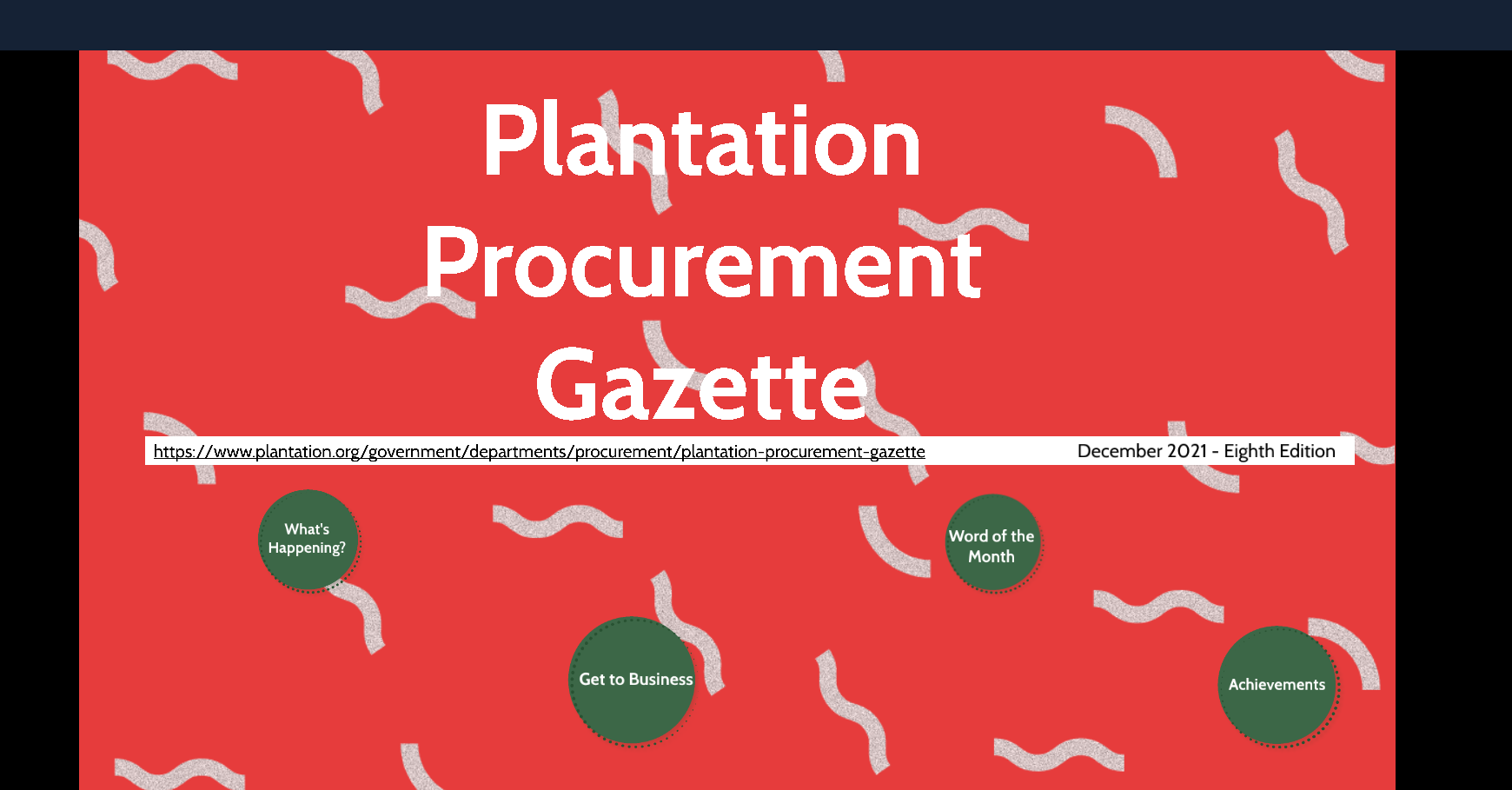 Procurement Gazette December 2021