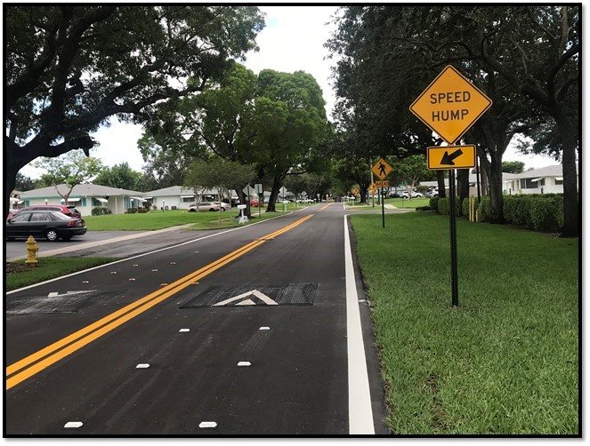 speed bumps traffic calming