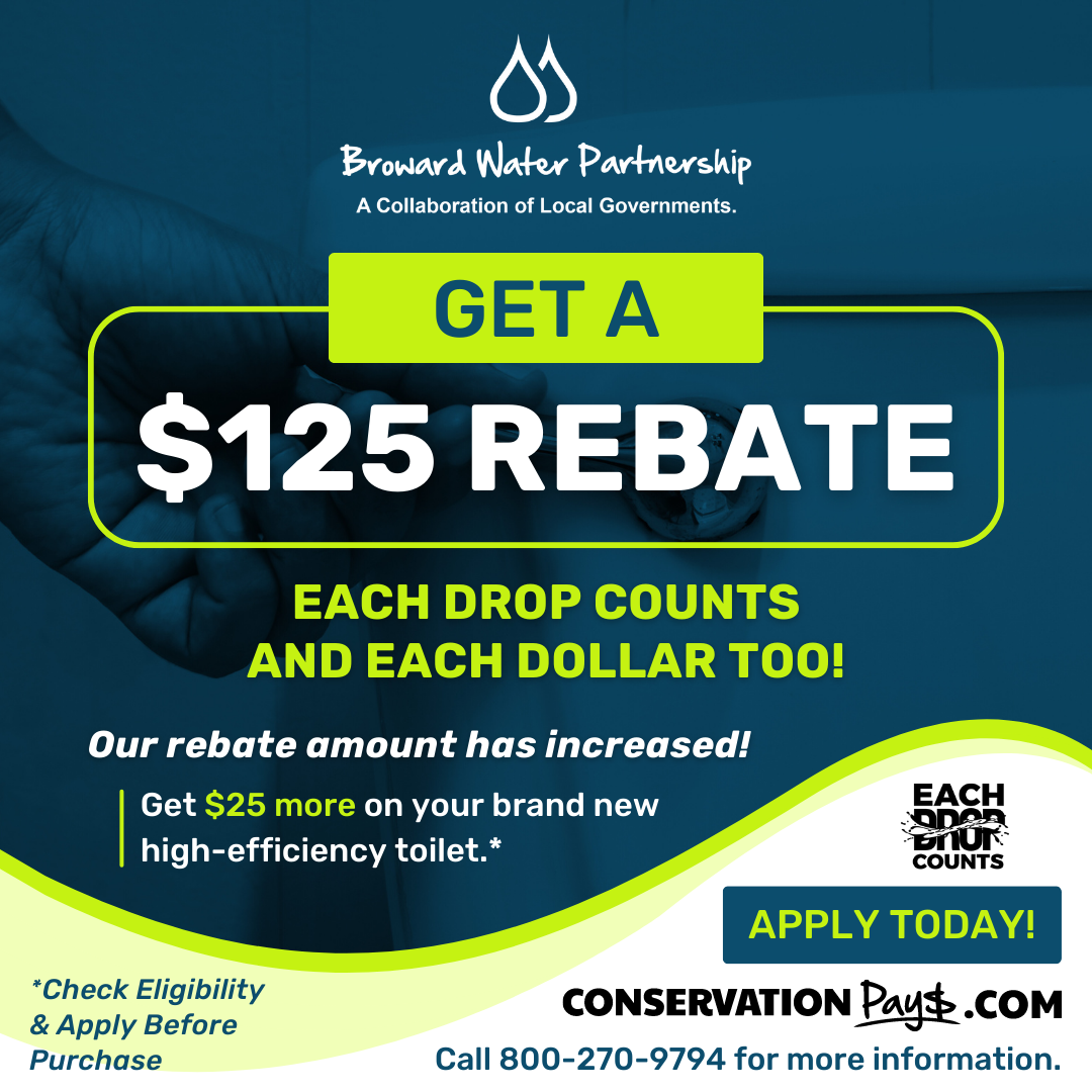 Each Drop Counts Rebate Increase Social Media Graphic