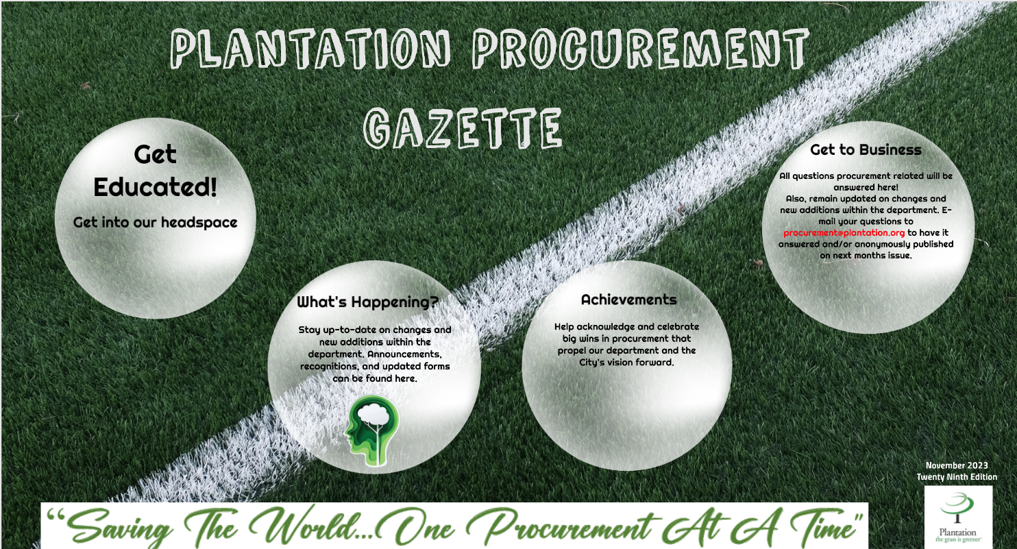 Procurement Gazette November 2023