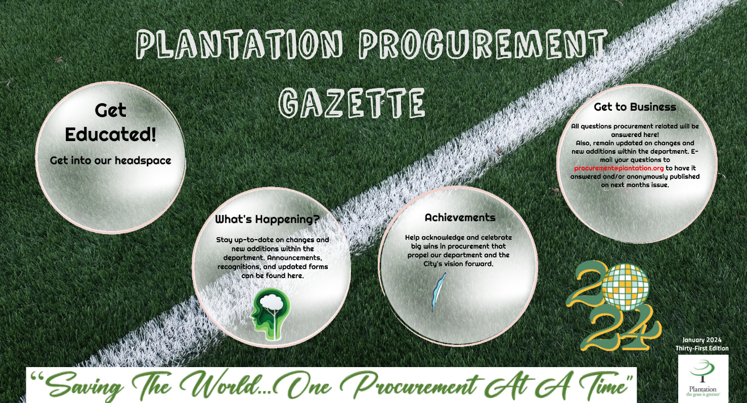 Procurement Gazette Janaury 2024