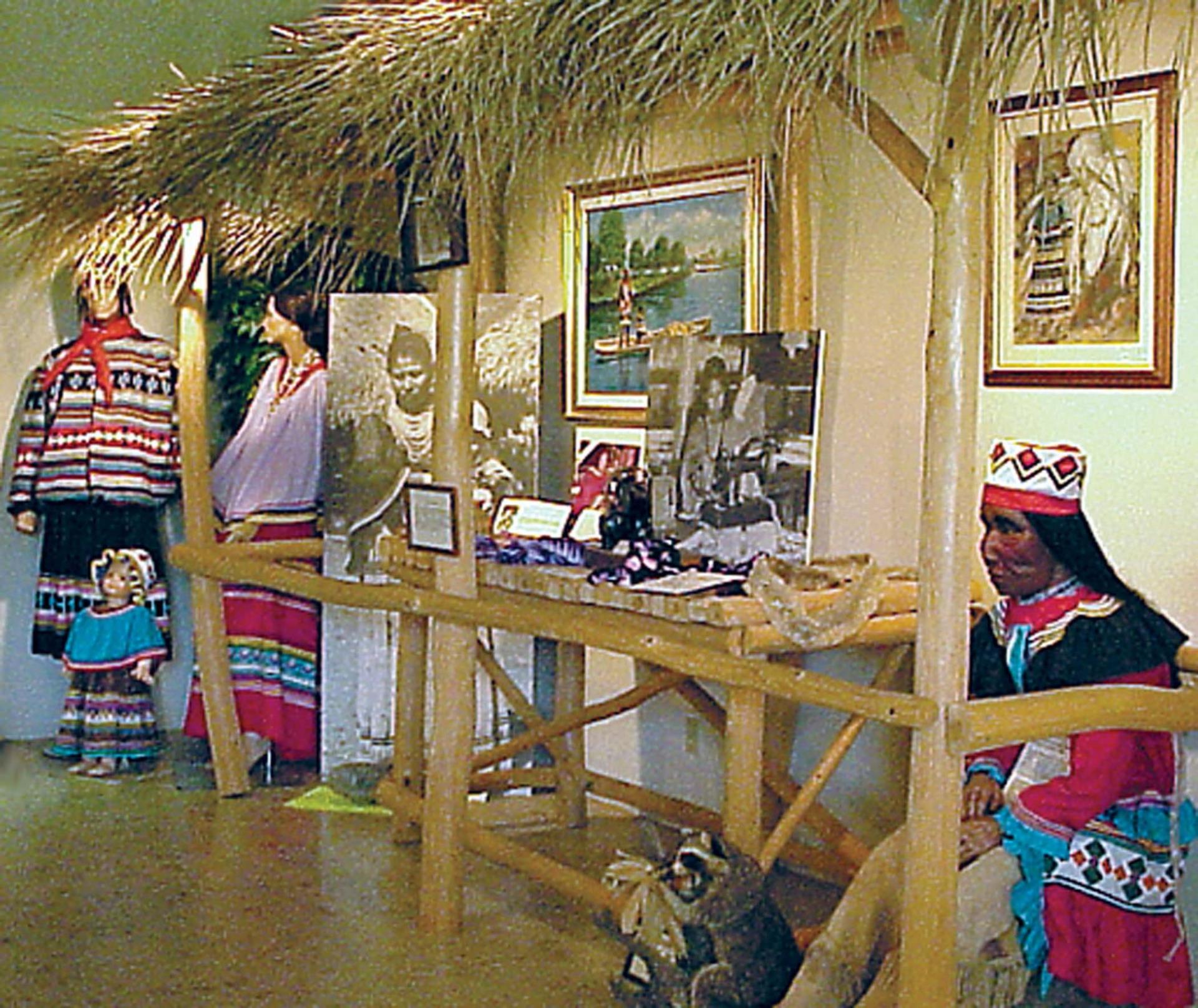 Image of Seminoles exhibit at the historical museum