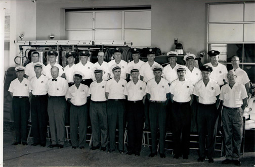 volunteer fire department in 1957