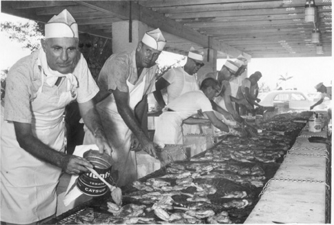 Vintage BBQ photo from 1965