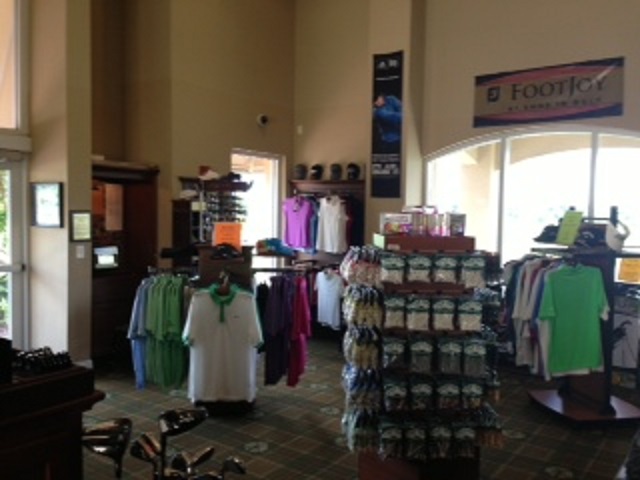 interior of clubhouse pro shop